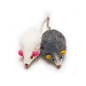 펫모닝 미니마우스 쌍쥐 고양이장난감 PMC-130